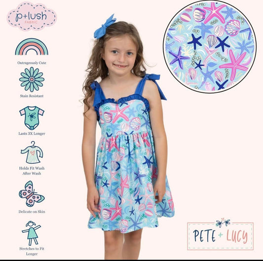 SEASIDE STARS GIRL DRESS