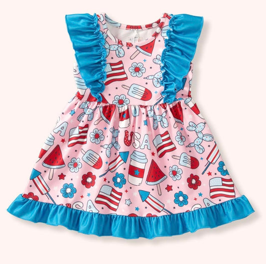 FABULOUS FOURTH GIRL DRESS