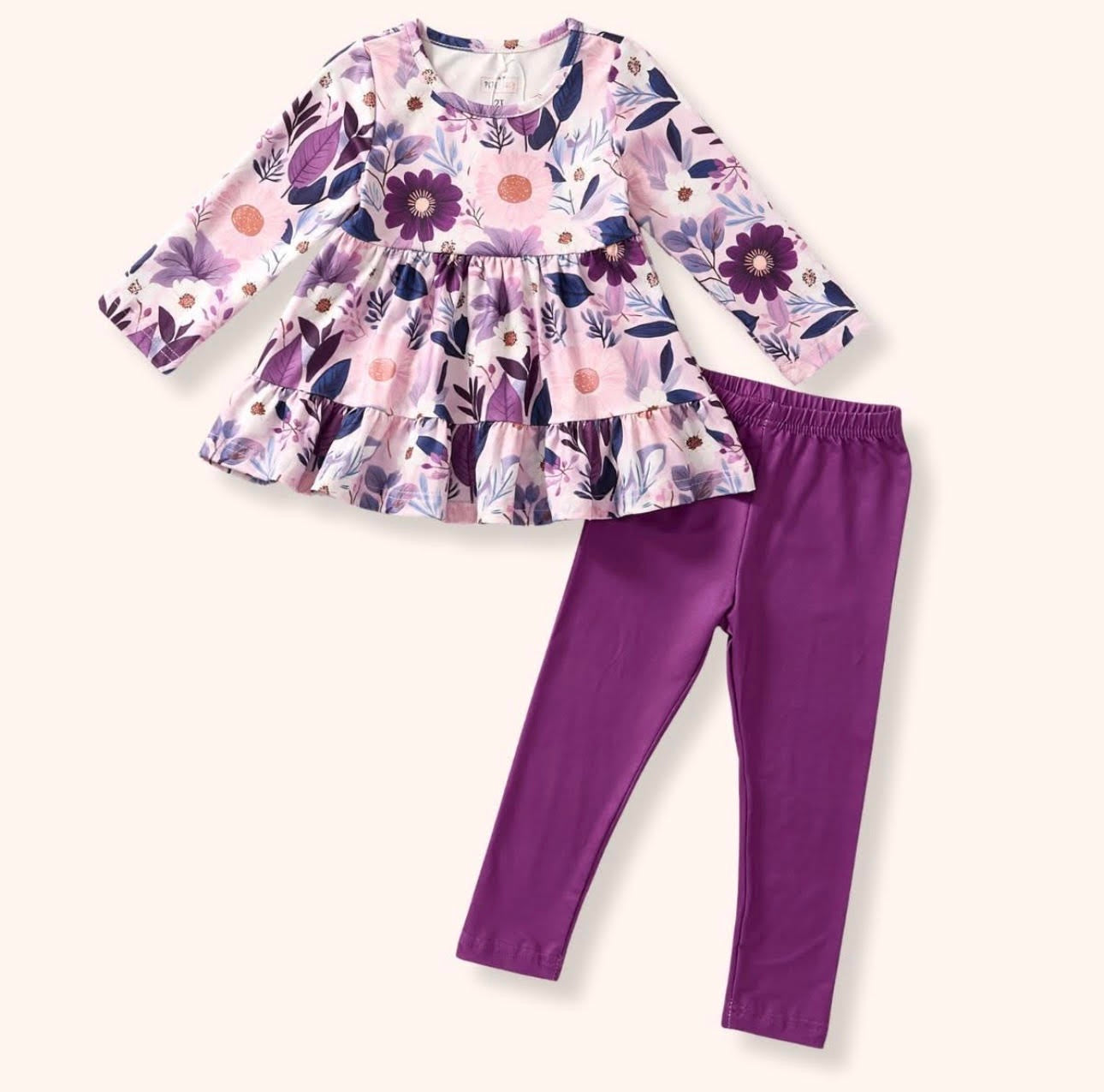 JEWELED PETALS - PANTS SET